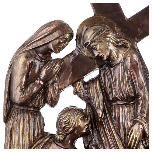Via Crucis in bronzed brass, 15 stations 18