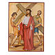 Vía Crucis 15 Estaciones iconos pintados a mano 44x32 cm Rumania s2