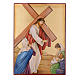 Via Crucis 15 Stazioni icone dipinte a mano 44x32 cm Romania s8