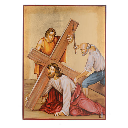 Via Crucis with 15 stations, icons are hand painted in Romania 3