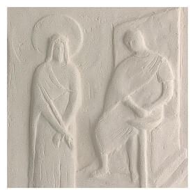 Handgefertigter Kreuzweg Jesu aus regulären Formfliesen 34x25 cm 15 Stationen
