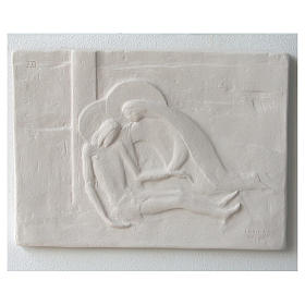 Vía Crucis: Vía Crucis cuadros regulares 34x25 cm arcilla Centro Ave 15 estaciones