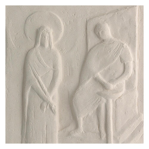 Via Crucis formelle regolari lavorate a mano 34x25 cm 15 staz 2