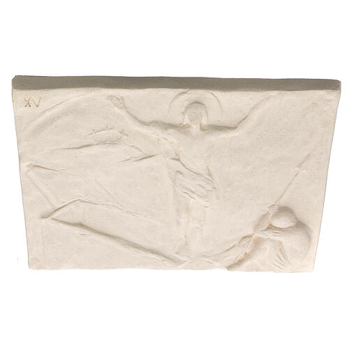 Via Crucis formelle regolari lavorate a mano 34x25 cm 15 staz 3