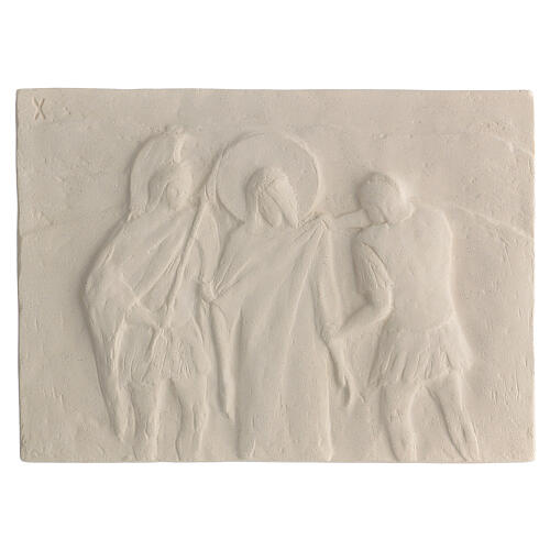 Via Crucis formelle regolari lavorate a mano 34x25 cm 15 staz 13