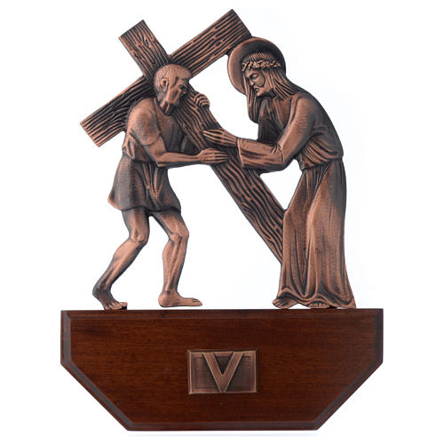 Way of the cross, 15 stations 24x30cm in wood 5
