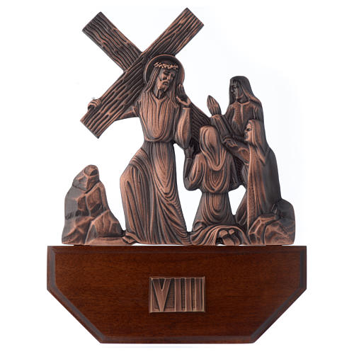 Way of the cross, 15 stations 24x30cm in wood 8