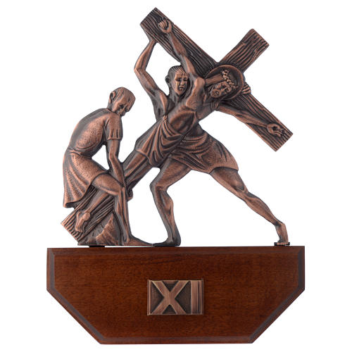 Way of the cross, 15 stations 24x30cm in wood 11