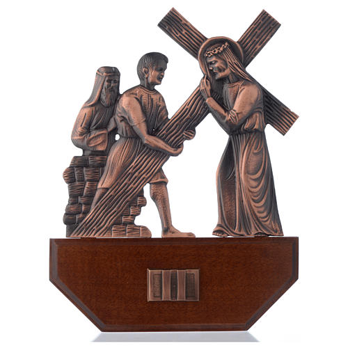 Way of the Cross, 15 stations 24x30cm in wood 2