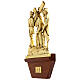 Via Crucis 15 stazioni 24x42 cm legno ottone dorato s16