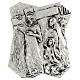 Via Crucis silver-plated brass 14 stations, 22x18cm s8