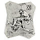 Via Crucis silver-plated brass 14 stations, 22x18cm s11
