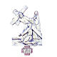 Way of the Cross silver-plated brass 14 stations 60x50cm s2