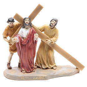 Way of the Cross, 14 stations in resin, 8-10 cm