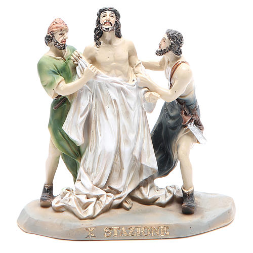 Way of the Cross, 14 stations in resin, 8-10 cm 10