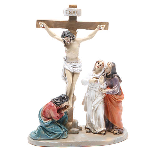 Way of the Cross, 14 stations in resin, 8-10 cm 12