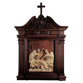 Way of the Cross: Way of the Cross, 14 stations in carved wood and copper designed by Molina Way of the Cross: Way of the Cross, 14 stations in carved wood and copper designed by Molina