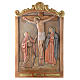 Via Crucis 15 Stazioni in rilievo legno colorato s12