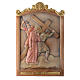 Stations of the Cross wooden relief, painted s5