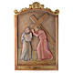 Stations of the Cross wooden relief, painted s6