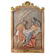 Stations of the Cross wooden relief, painted s14