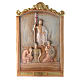 Stations of the Cross wooden relief, painted s15