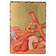 Via crucis paintings serigraphed in wood 30x20 cm s9