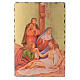 Via crucis paintings serigraphed in wood 30x20 cm s13