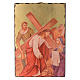 Via crucis paintings serigraphed in wood 30x20 cm s6