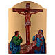 Silk-printed Way of the Cross 32x22 cm Italy s12
