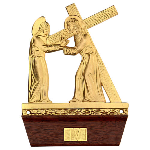 14 Stations of the Cross in cast brass, 22x15 cm 4