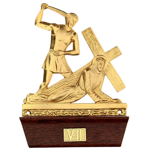 14 Stations of the Cross in cast brass, 22x15 cm 7