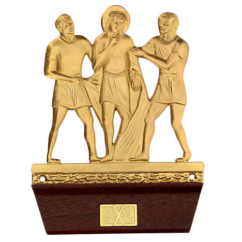 14 Stations of the Cross in cast brass, 22x15 cm 10