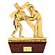 14 Stations of the Cross in cast brass, 22x15 cm s5