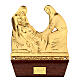 14 Stations of the Cross in cast brass, 22x15 cm s14