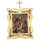 Via Crucis 15 estaciones borde enmarcado impreso madera 40x30 cm s3