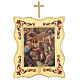 Via Crucis 15 estaciones borde enmarcado impreso madera 40x30 cm s5