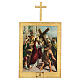 Vía Crucis impreso madera 15 estaciones con cruces 30x25 cm s2