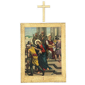 Chemin De Croix Imprimé - 15 Stations, Dimensions 24 X 28 Cm, Pour Dévotion Personnelle Ou Décoration