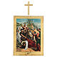 Stations of the Cross printed on wood, 15 stations with cross 30x25 cm s3