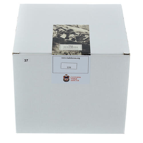 Vía Crucis 14 estaciones cuadritos impresión 17x17 cm Forex 3D Vía Dolorosa 19