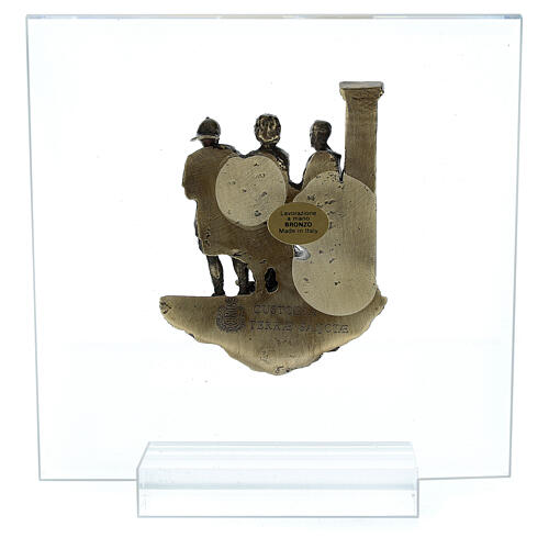 Bronze and plexiglass Way of the Cross, 14 stations, 15 cm 17