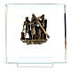 Bronze and plexiglass Way of the Cross, 14 stations, 15 cm s3