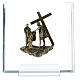 Bronze and plexiglass Way of the Cross, 14 stations, 15 cm s11