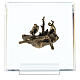 Bronze and plexiglass Way of the Cross, 14 stations, 15 cm s12