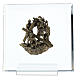 Vía Crucis 14 estaciones bronce y plexiglás h 15 cm Vía Dolorosa s8