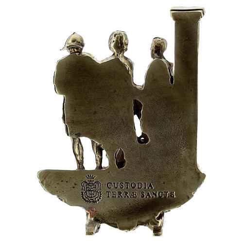 Vía Dolorosa aleación de latón 14 estaciones pie Vía Crucis 7,5 cm 18