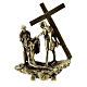 Vía Dolorosa aleación de latón 14 estaciones pie Vía Crucis 7,5 cm s13