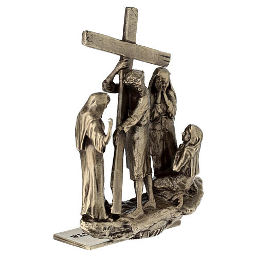 Kreuzweg, 14 Stationen nach denen der Via Dolorosa, 7 cm, Bronze 10