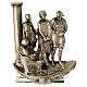 Kreuzweg, 14 Stationen nach denen der Via Dolorosa, 7 cm, Bronze s1